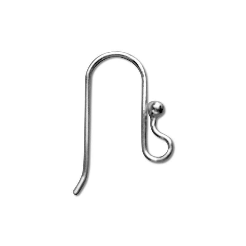 Silver Overlay Earwire Wholesale handcrafted in India with ball end design