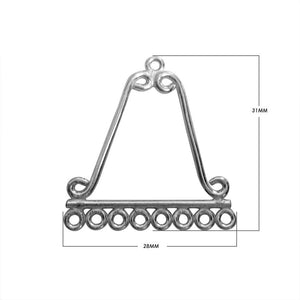 Bulk collection of Silver Overlay Over copper jewelry findings including teardrop, circular, and arch chandelier frames with an integrated loop ear cuff for professional manufacturing.