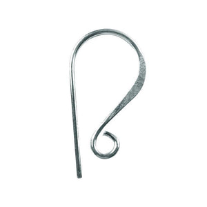 Silver Overlay Swirl Earwire Wholesale handcrafted in India with polished minimalist design