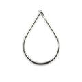 Silver Overlay Pear Shape Hoop Earwire Wholesale handcrafted in India with polished finish