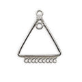 Silver Overlay Triangle Earwire With Multi Loop Wholesale handcrafted in India with polished finish