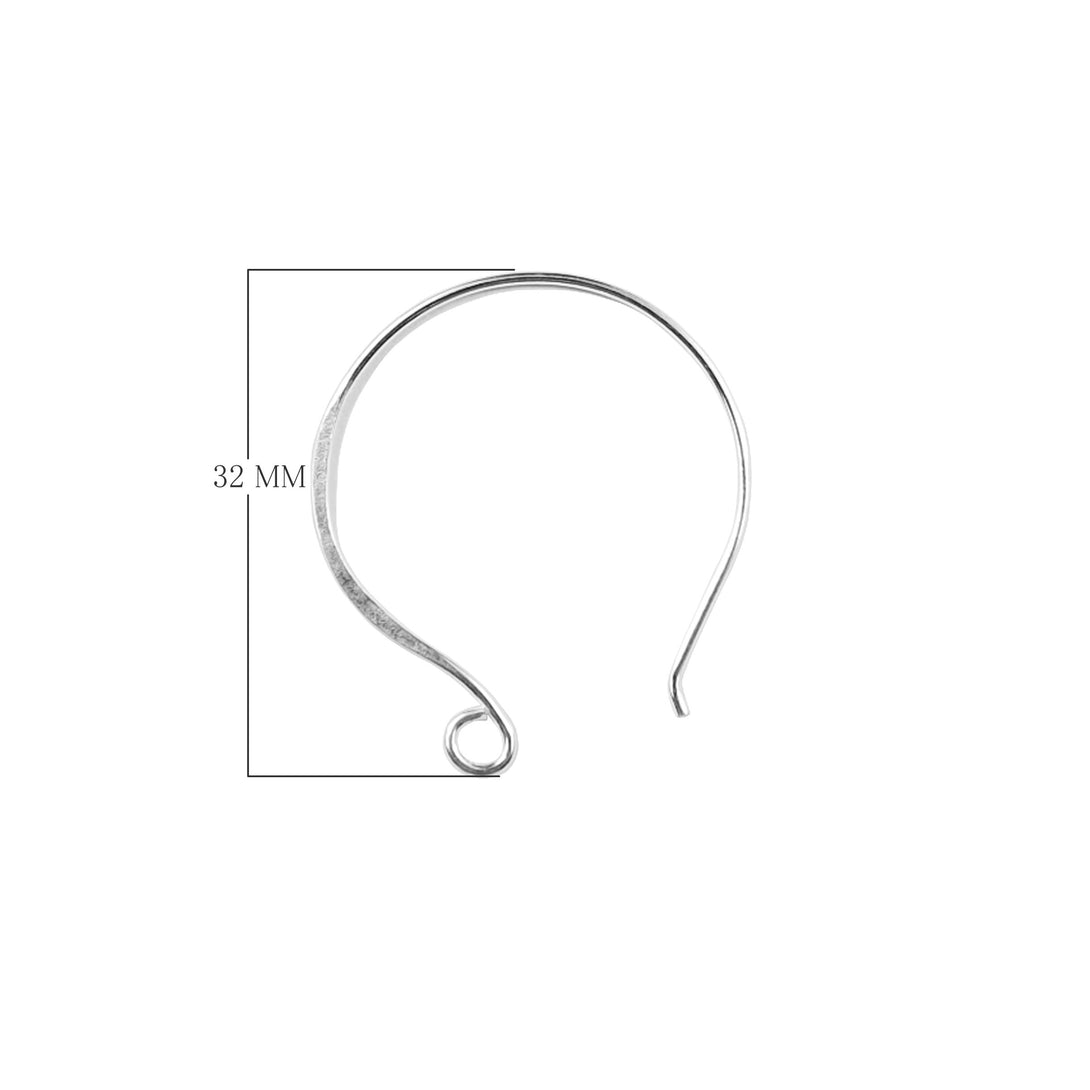 FSF-199 Silver Overlay Earwire Beads Bali Designs Inc 
