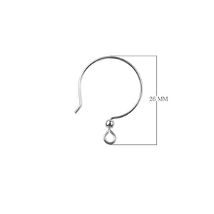 Silver Overlay Round Drop Earwire Wholesale handcrafted in India with polished silver overlay finish