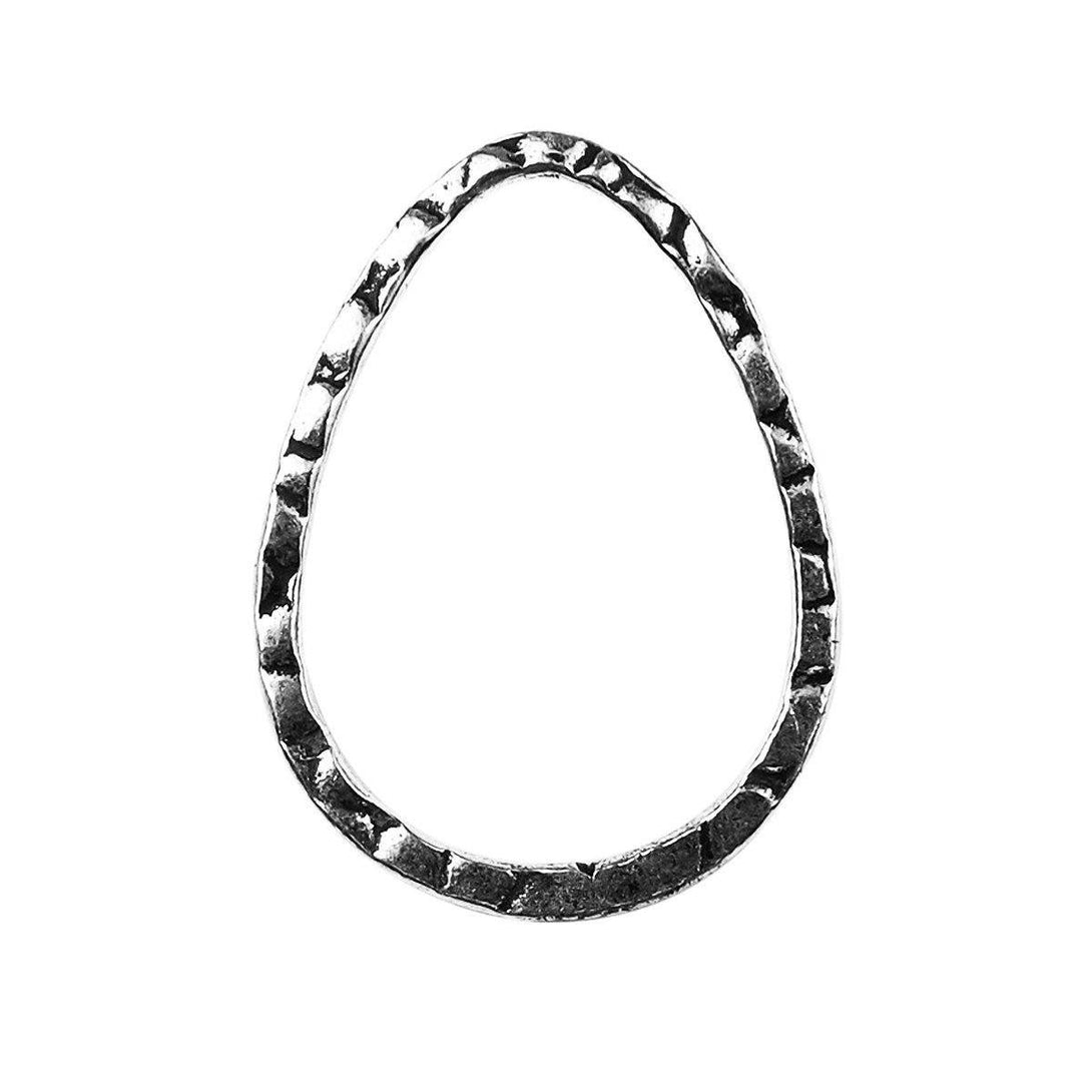 FSF-211 Silver Overlay Chandelier Earring Finding Pear Shape Beads Bali Designs Inc 