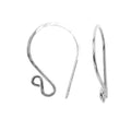 Silver Overlay Loop Hook Earwire Wholesale handcrafted in India with polished silver overlay finish