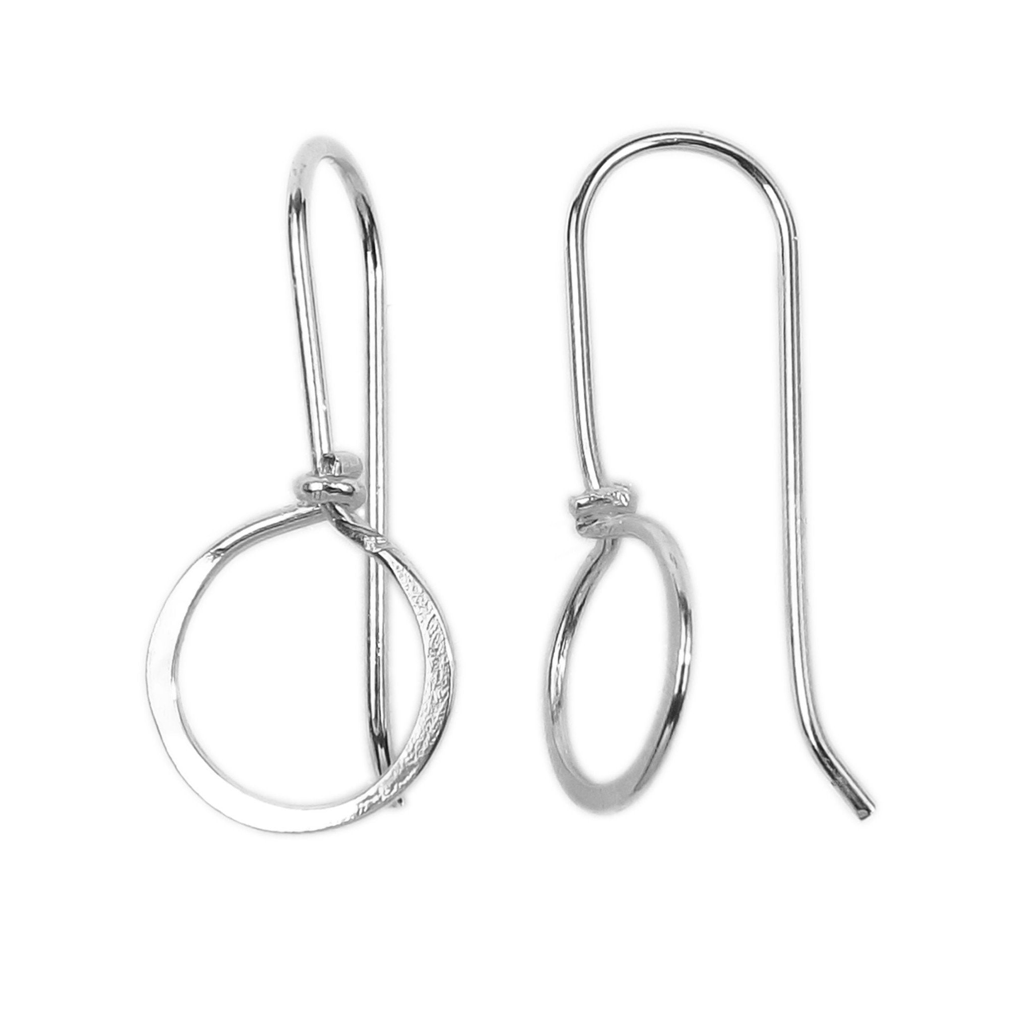 Silver Overlay Round Loop Earwire Wholesale handcrafted in India with polished silver overlay finish
