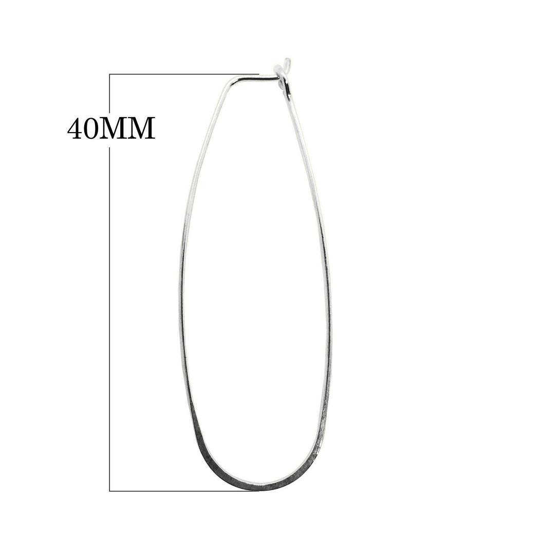 FSF-226-40MM Silver Overlay Earwire Beads Bali Designs Inc 
