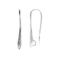 Silver Overlay Sleek Drop Earwire Wholesale handcrafted in India with polished silver overlay finish
