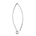 Sterling Silver Marquise Shape Earwire For Jewelry Findings