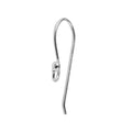 Sterling Silver Long Beaded Hook Earwire For Jewelry Findings