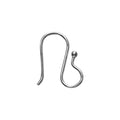Sterling Silver Round Ball Hook Earwire For Jewelry Findings