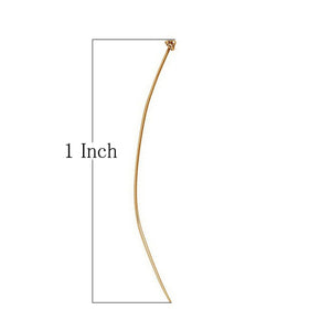 Long 18K gold overlay copper head pin with textured granulated cluster.