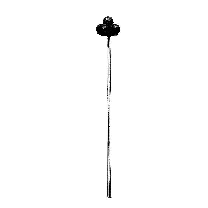 HPR-107-2" Black Rhodium Overlay 22 Guage Head Pin With Granulated Tip Beads Bali Designs Inc 