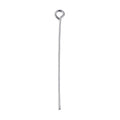 Handcrafted silver overlay over copper eye pin made in India for wholesale jewelry manufacturing.