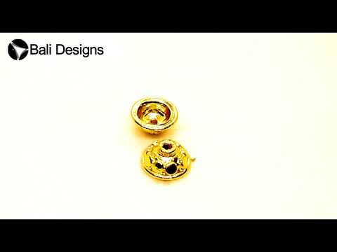 18K Gold Overlay Over Copper decorative rope pattern bead cap with polished gold finish, handcrafted jewelry component from India.