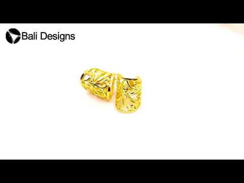 Ornamental cone-shaped pendant bail crafted in 18K Gold Overlay Over Copper, handcrafted in India for wholesale jewelry use.
