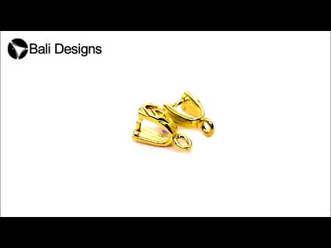 Handcrafted Bell Flower Bud Pendant Charm With Top Loop Made With 18K Gold Overlay Over Copper For Jewelry Making Wholesale Collection