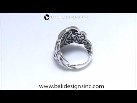 Sterling Silver Pretty Designer Oxidized Ring For Wholesale Jewelry Buyers.