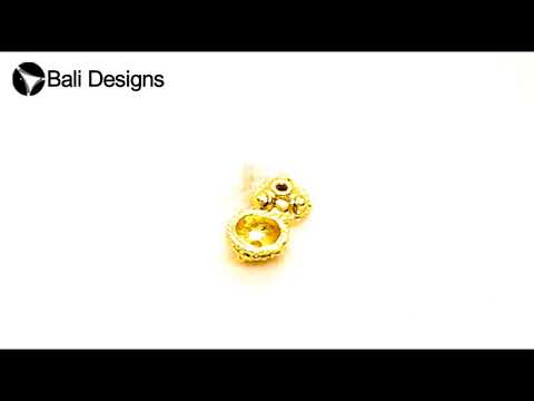 Handcrafted Granulated Round Spacer Bead With Single Hole Made With 18K Gold Overlay Over Copper For Jewelry Making Wholesale Collection