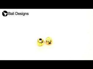 18K Gold Overlay over copper beaded filigree round bead handcrafted in India for wholesale jewelry making