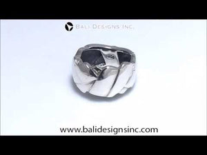 Sterling Silver Simple Design Polished Band Ring For Wholesale Jewelry Buyers.