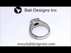 Sterling Silver handcrafted ring with Citrine Quartz wholesale from Bali, Indonesia