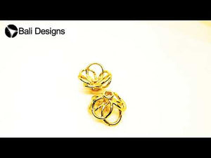 Handcrafted Floral Wire Bead Cap With 18K Gold Overlay Over Copper Finish Designed For Jewelry Making And Wholesale Collection