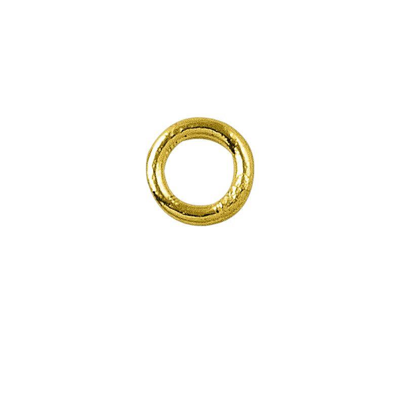 JCG-100-6MM 18K Gold Overlay Closed Jump Ring Beads Bali Designs Inc 