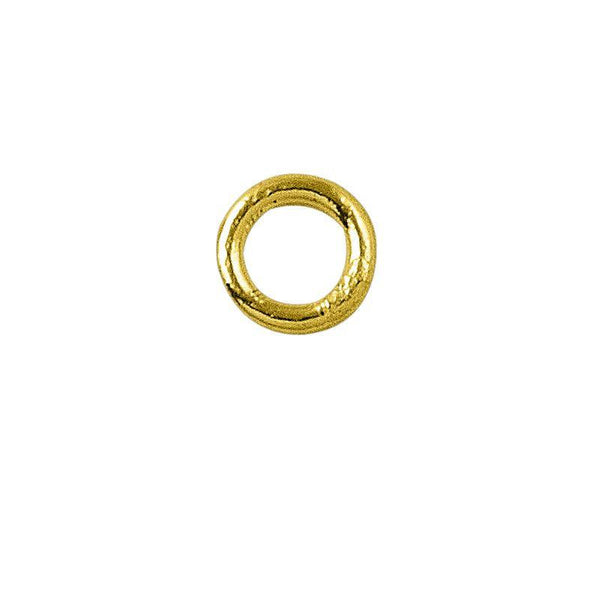 JCG-100-7MM 18K Gold Overlay Closed Jump Ring Beads Bali Designs Inc 