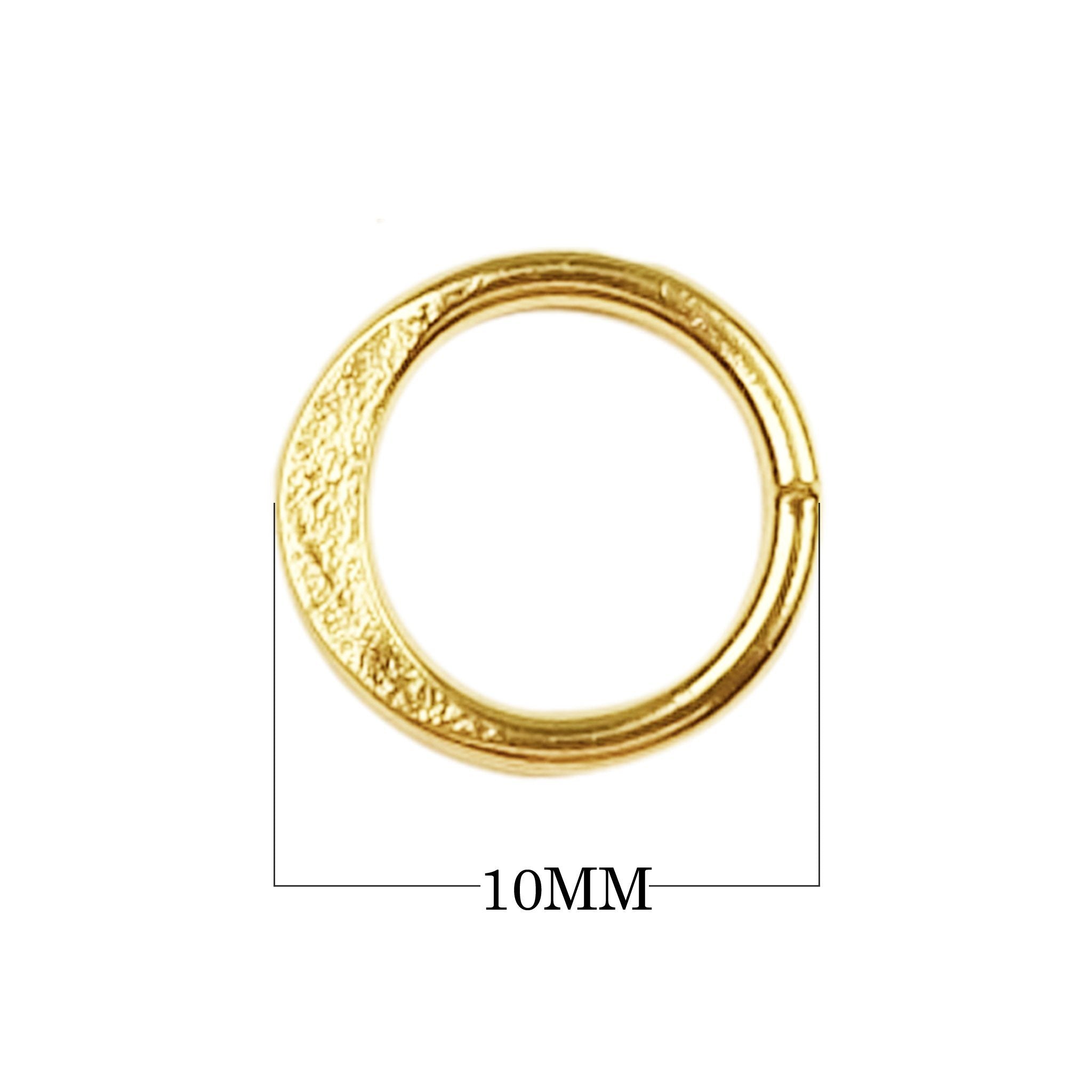 JCG-108-10MM 18K Gold Overlay Closed Jump Ring Beads Bali Designs Inc 