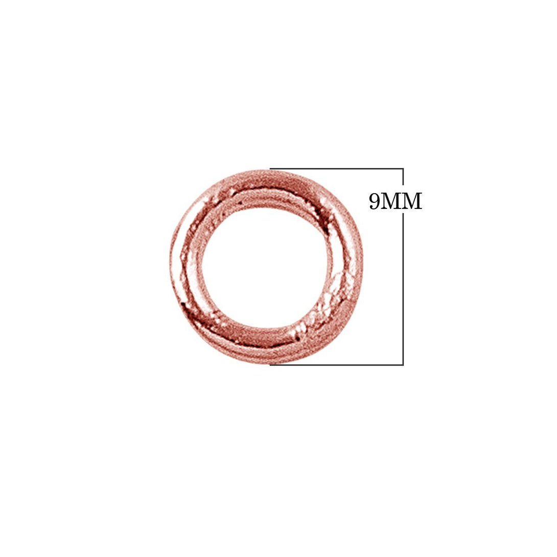 JCRG-100-9MM Rose Gold Overlay Close Jump Ring Beads Bali Designs Inc 