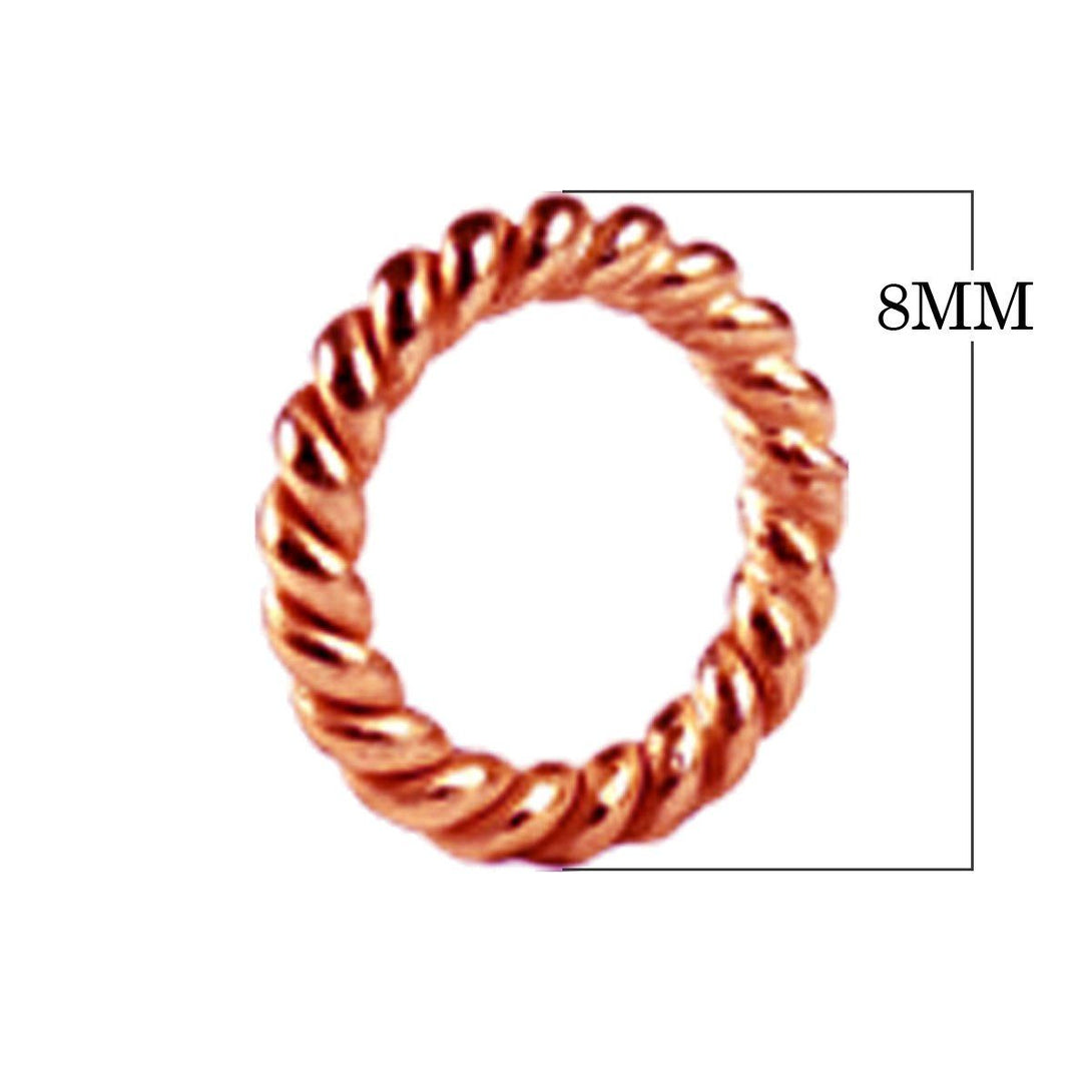 JCRG-105-8MM Rose Gold Overlay Close Jump Ring Beads Bali Designs Inc 