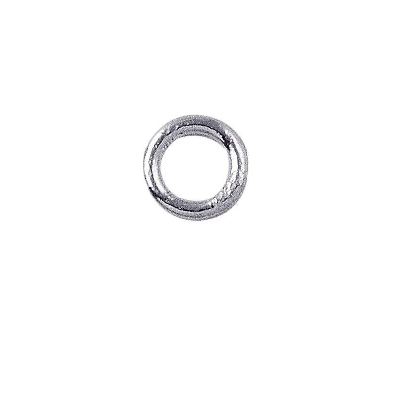 JCSF-100-6MM Silver Overlay Closed Jump Ring Beads Bali Designs Inc 