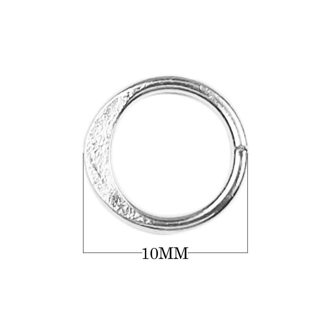 JCSF-108-10MM Silver Overlay Closed Jump Ring Beads Bali Designs Inc 