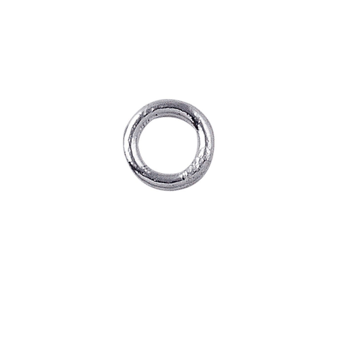 JCSS-100-6MM Sterling Silver Closed Jump Ring Beads Bali Designs Inc 