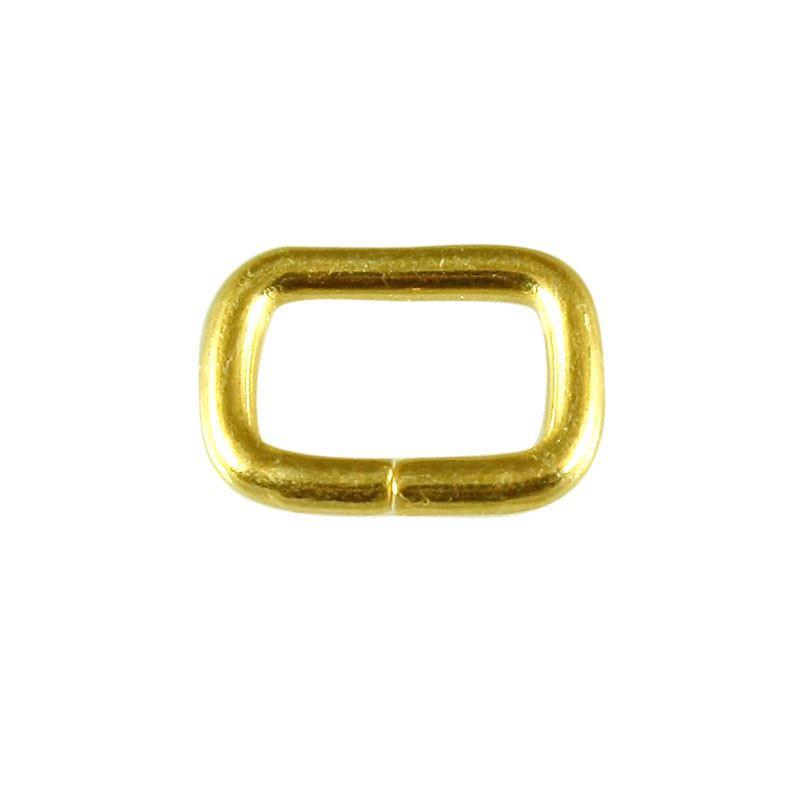 JOG-103-8X5.5MM 18K Gold Overlay Open Jump Ring Rectangle Shape Beads Bali Designs Inc 