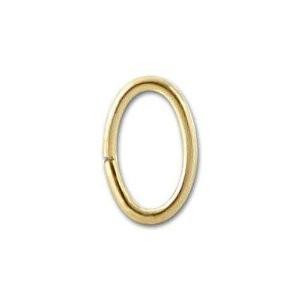 JOG-104-4X3MM 18K Gold Overlay Oval Open Jump Ring Beads Bali Designs Inc 