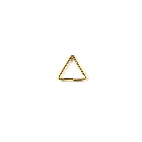 JOG-106-6MM 18K Gold Overlay Open Jump Ring Triangle Shape Beads Bali Designs Inc 
