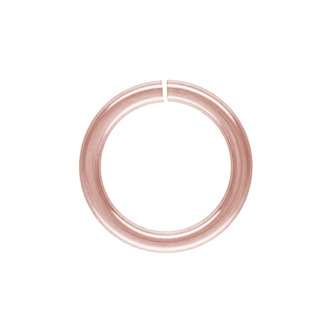 JORG-100-4MM Rose Gold Overlay Open Jump Ring Beads Bali Designs Inc 