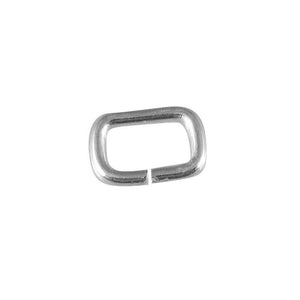 JOSF-103-8X5.5MM Silver Overlay Open Jump Ring Rectangle Shape Beads Bali Designs Inc 