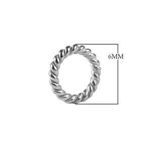 Premium rose gold overlay open jump ring handcrafted in India for jewelry making