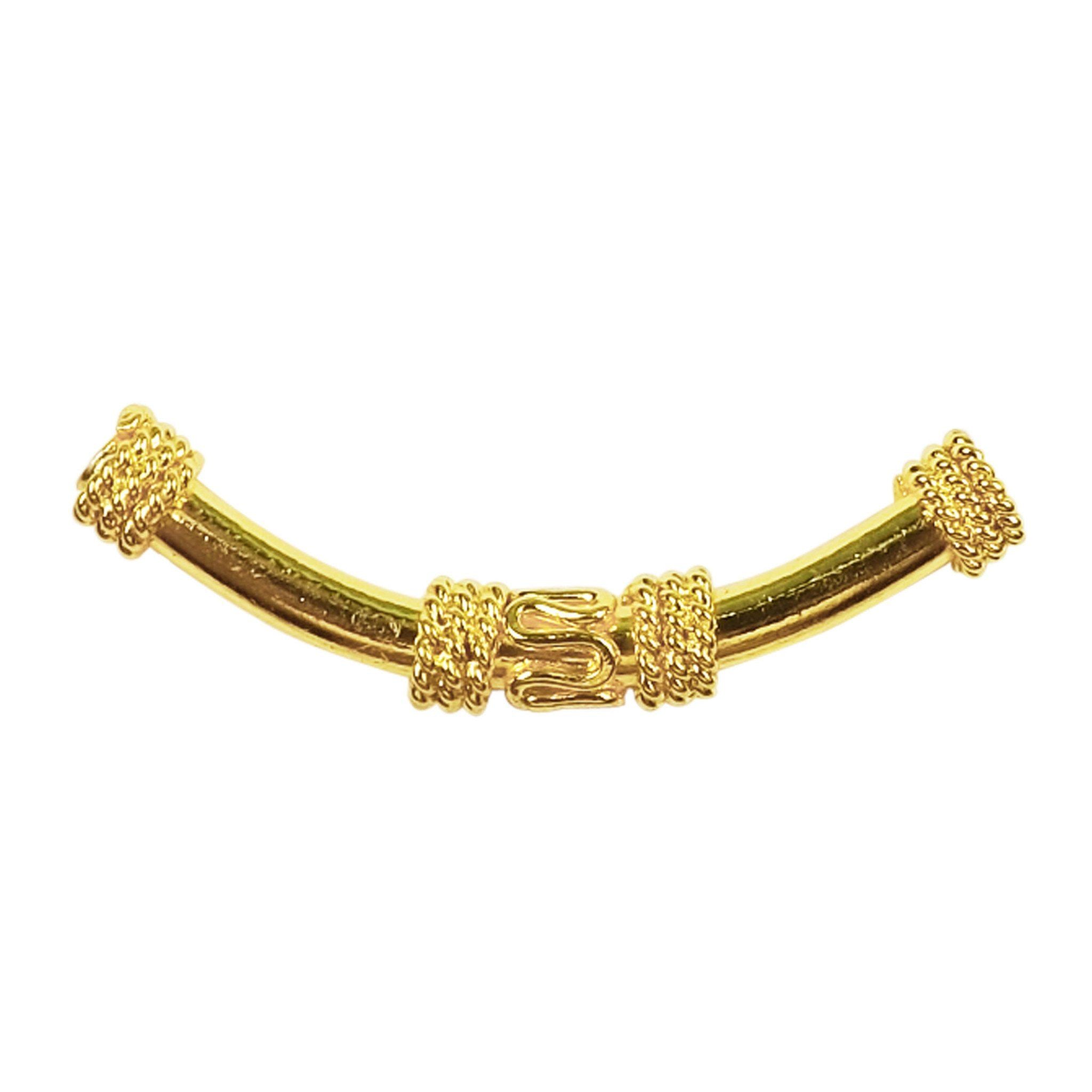 PG-101 18K Gold Overlay Tube Beads Bali Designs Inc 