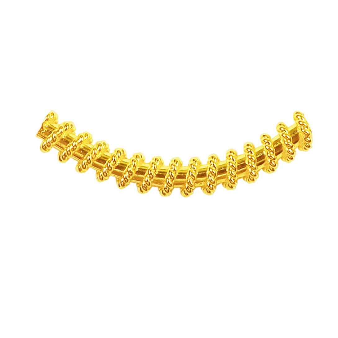 PG-109 18K Gold Overlay Tube Beads Bali Designs Inc 