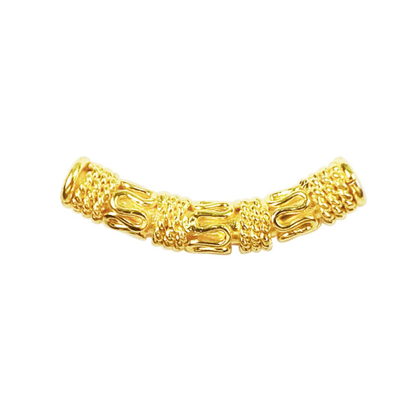 PG-110 18K Gold Overlay Tube Beads Bali Designs Inc 