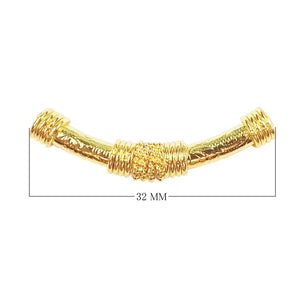 PG-111 18K Gold Overlay Tube Beads Bali Designs Inc 