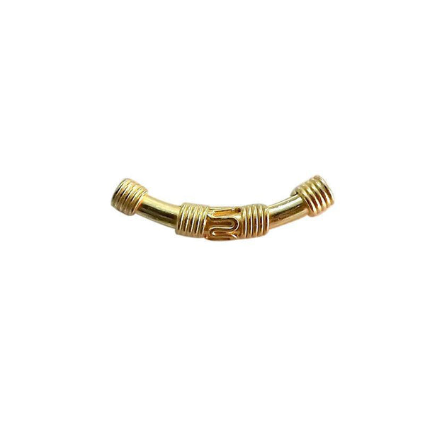 PG-116 18K Gold Overlay Tube Beads Bali Designs Inc 