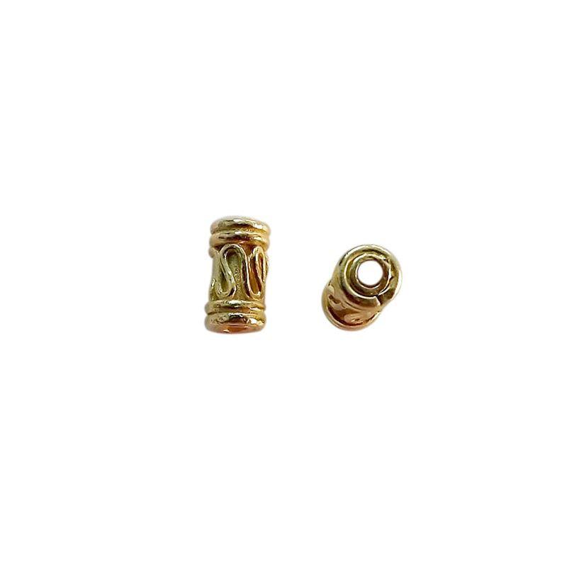PG-117 18K Gold Overlay Tube Beads Bali Designs Inc 