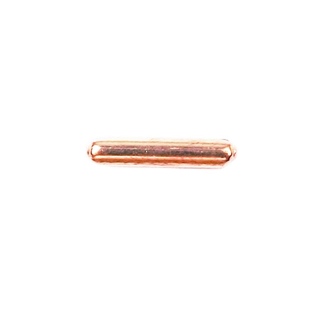 PRG-119-11X2MM Rose Gold Overlay Tube Beads Bali Designs Inc 