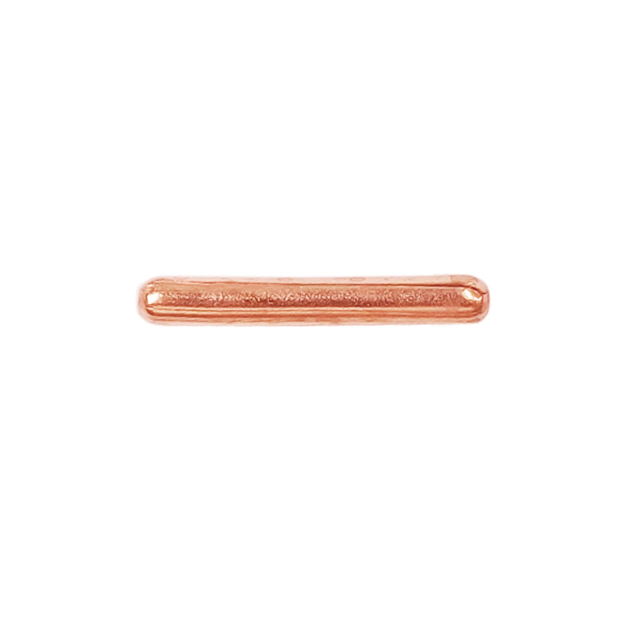 PRG-119-15X2MM Rose Gold Overlay Tube Beads Bali Designs Inc 