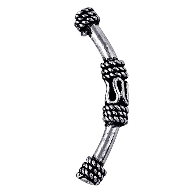 PSF-101 Silver Overlay Tube Beads Bali Designs Inc 